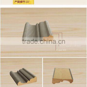 primed mdf moulding veneered by dyed wood veneer