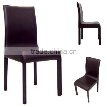 modern appearance metal style leather upholstery dining chair