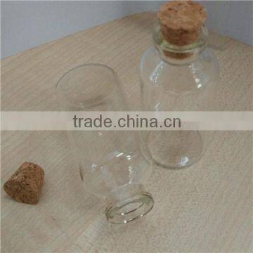 Custom Glass Bottle With Wood Cork,small Glass Bottle photo-3