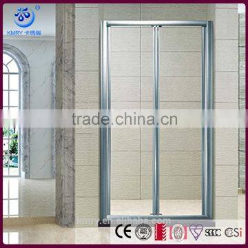 6MM Tempered Glass Aluminum Frame Folding Shower Screen (KD3207)