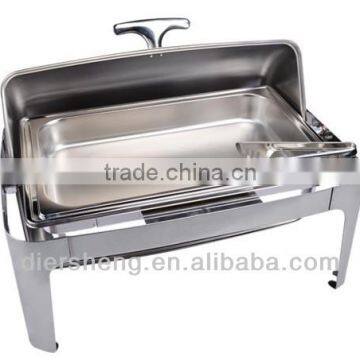 High Quantity Stainless Steell Roll Top Roll Top Chafer With Lid