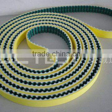 PU Timing Belt Coated With Yellow Sponge/Foam