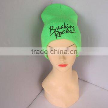 Fashion Model Soft Acrylic Wholesale Custom Embroidered Beanie photo-2