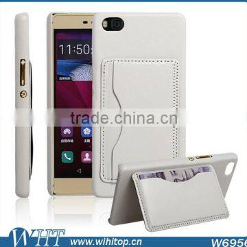 Cardholder Leather Back Cover Case for Huawei P8 photo-5