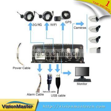 4 Channel Fhd 1080p Mobile Hd DVR for Car Bus Truck Van photo-3