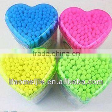 high quality sterile plastic sticks cotton tips swabs in poly bag