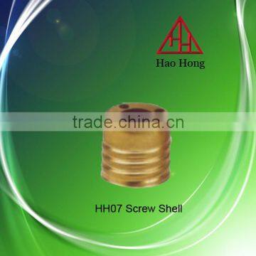 screw shell metal part made with copper screw
