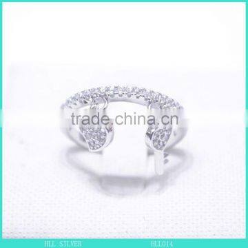 Silver 925 Heart and Key Dangle Charm Ring Hot Sell Cheap Price Silver Ring Jewelry photo-3