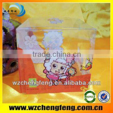 PVC toy box plastic box with cute printed