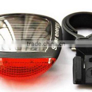 2014 new led solar energy bike rear light bicycle tail light