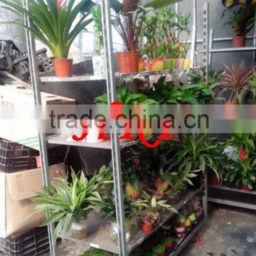 Display Garden Flower Cart for Sale hand cart Plywood Flower garden Cart TC020 danish trolley hand trucks for sale