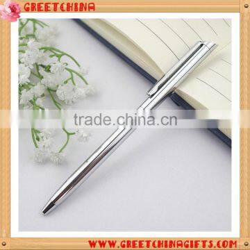Top Grade Business Custom Hotel Copper Pen Holder Chromium Plated Advertising Pen photo-3