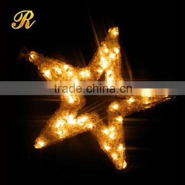 Star shape light christmas hanging decoration