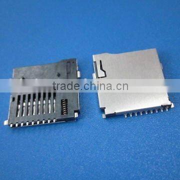 gold-plated push push micro sd card connector