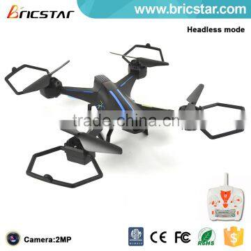 Headless mode 2.4G rc quadcopter toys drone with 2.0MP camera.