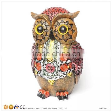 Resin Piggy Banks for Kids Garden Decor Owl Statues