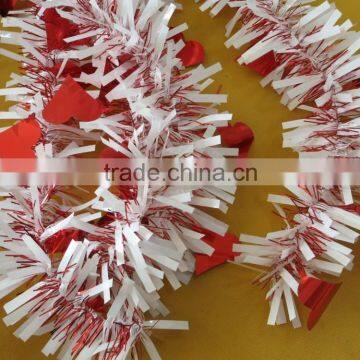 PET Wire Wide Strip and Red Hearts Plastic Valentine's Day Garland photo-3