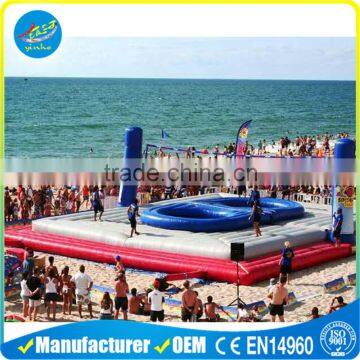 Inflatable Sports Game Inflatable Volleyball Court with Trampoline