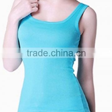 2015 Girls Cotton ladies vest with quick dry and moisture transfer function