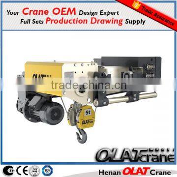 3D Design Drawing Customizable European Style Electric Hoist 50ton Used For EOT Cranes/Overhead Cranes