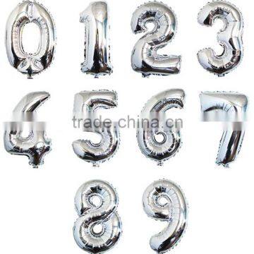 16 '' Number Balloons Pink Number Foil Balloon Wedding &Party Decorate Globos photo-4