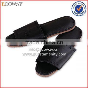 disposable beach walk for men leather hotel slipper