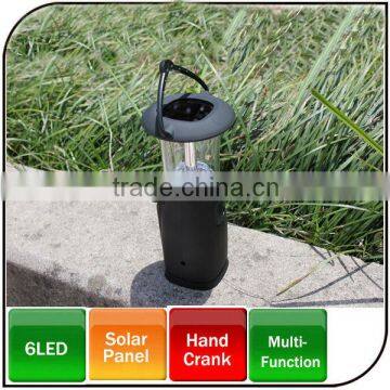 Hot sale 3W emergency LED Power by Hand Crank Solar camping light