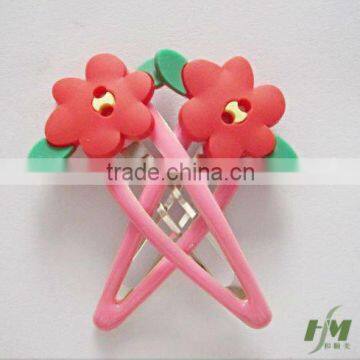 2014 3D popular design cartoon graphic hair clip