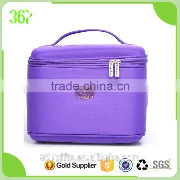 Promotional Travel Tote Polyester Purple Ladies Toilet Bag