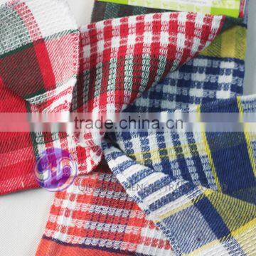 China Supplier Textiles Yarn Dyed Cotton Waffle Weave Second Hand Towels photo-3