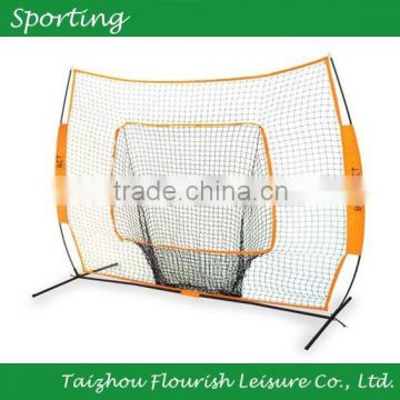 Goal Sporting baseball goal Net, 7x12x4x4-Feet/2.5mm, Orange/Orange