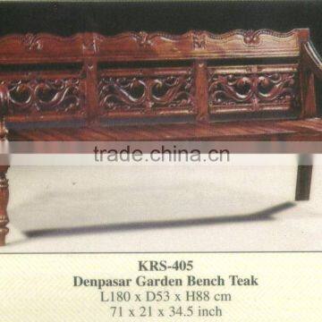 Denpasar Garden Bench Mahogany Indoor Furniture