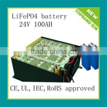 24V 100Ah 80Ah 50Ah 40Ah 25Ah 24Ah 20AH 12Ah LiFePO4 Lithium Iron Phosphate Top Quality Chinese Leading LiFePO4 Factory TopBand