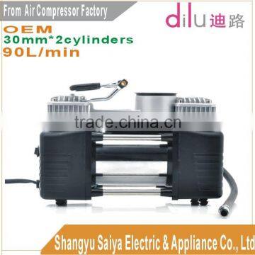 Car air compressor, heavy duty air compressor, air pump, air inflator, 2*cylinders air compressor