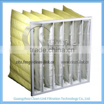 High Efficiency Galvanized Frame Polyester Filter Bag