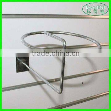 Metal Chrome Hat Display Hook Cap Holder for Slatwall