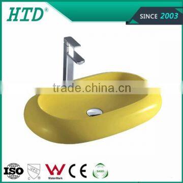 HTD-2306D New model Colorful over counter wash basin