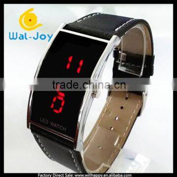 WJ-4791 leather watch strap fashion men digital china best selling LED watch
