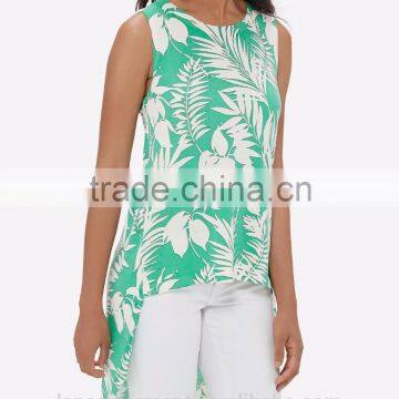 Women Summer Clothing Long Tank Top African Printed Long Back Designs photo-2