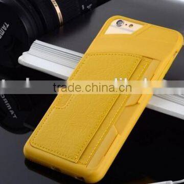 New Brand For Apple Iphone 6 4.7 Card Holder Leather Back Cover Case photo-3