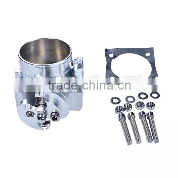 New Style Sliver Aluminum Alloy Racing Throttle Body For EVO 123