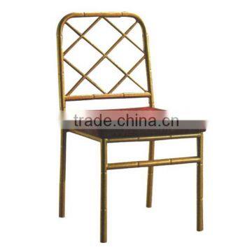 Unique Aluminum Tiffany Chair Used Wedding With Net Back and Cushion