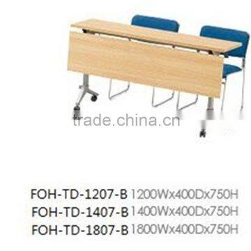 High quality MFC space saving floding traning table FOH-TD-1207-B