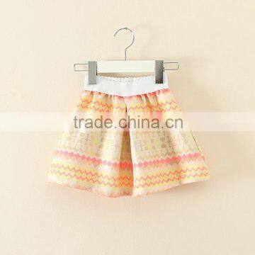 Latest Autumn Kids Mini Skirts Korea Style Fashion Cotton Flower Print Girl Skirt For Infant Wholesale ST40828-15