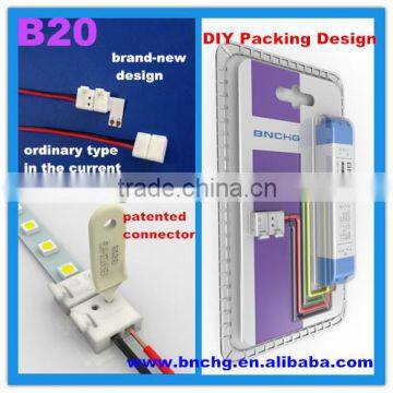 2015 New Design Push Connector Voor Flexibele Led-Strip 10mm