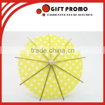 Yellow Colour Cocktail Umbrella Without Logo