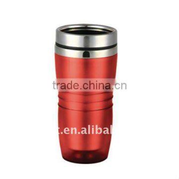 Double Wall Plastic Travel Mug&stainless steel mug