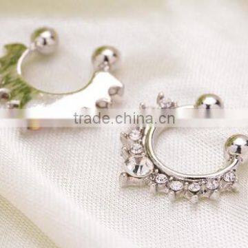 Septum Clicker Surgical Steel Nose Body Ring Hoop Piercing Jewelry Unisex photo-2