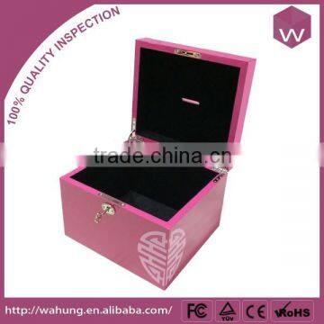 Quality High Glossy Locked Wooden Money Box for Gift photo-2