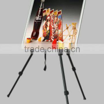 Lightweight Portable Tripod Black Metal Painting Display Stand Easel